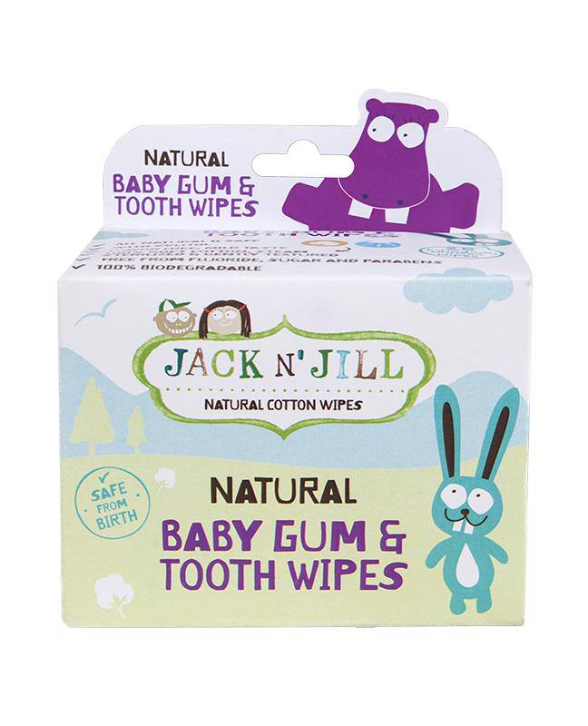 Jack N' Jill Baby Gum & Tooth Wipes - 25 Pack - WellbeingIsland - US