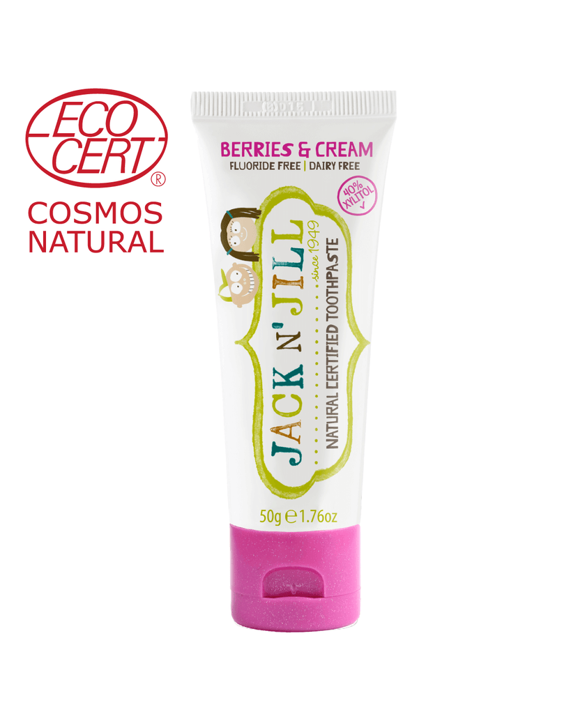 Natural Certified Toothpaste Berries & Cream 50g - WellbeingIsland - US