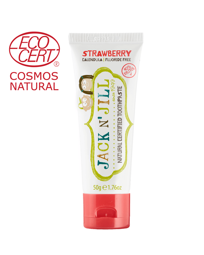 Natural Certified Toothpaste Strawberry 50g - WellbeingIsland - US